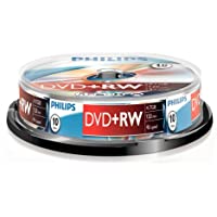 Philips DVD+RW 4-7 GB 4X Data-120 min- 10 Cake